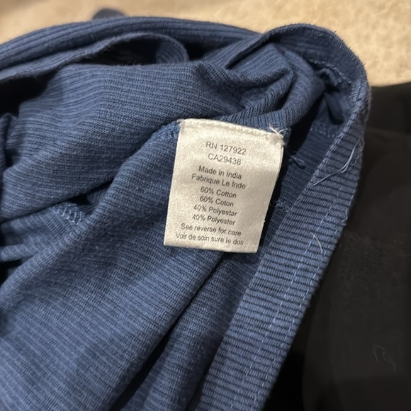 Mountain Khaki blue striped long sleeve women’s t-shirt size medium - Picture 5 of 5